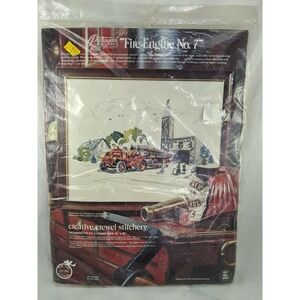 Paragon Needlecraft‎ Fire Engine No 7 Crewel Stitchery Kit 0435